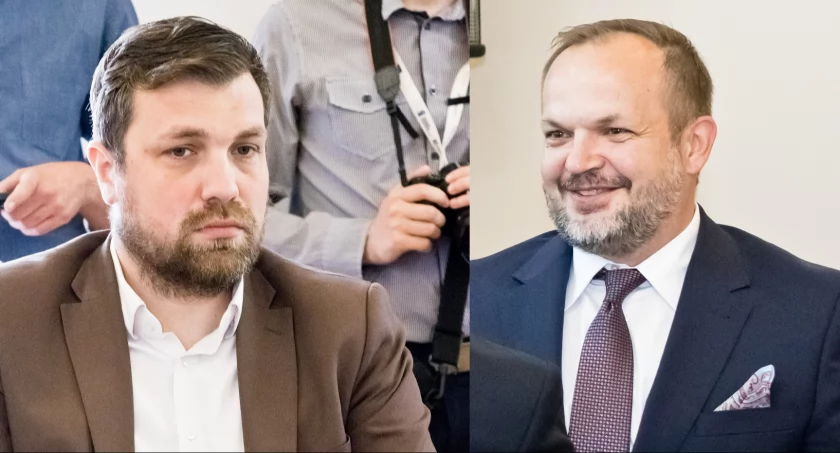 Na zdjęciu: starosta Macieja Bryś (po prawej) i wicestarosta Krzysztof Dziuba