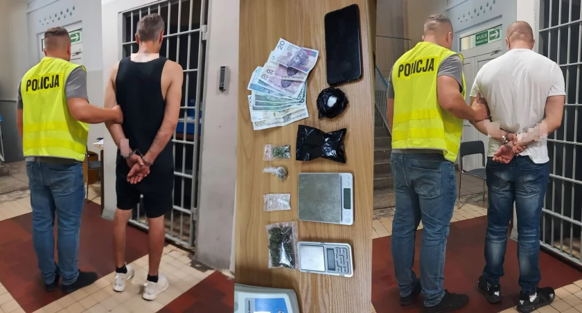 Na zdjęciach zatrzymani z narkotykami / fot.: KPP Wieluń