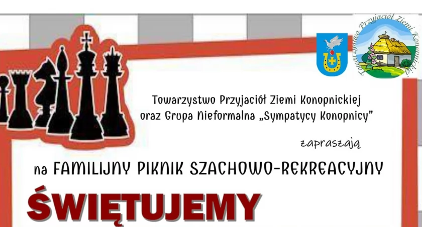 Familijny Piknik Szachowo-Rekreacyjny w Konopnicy - plakat