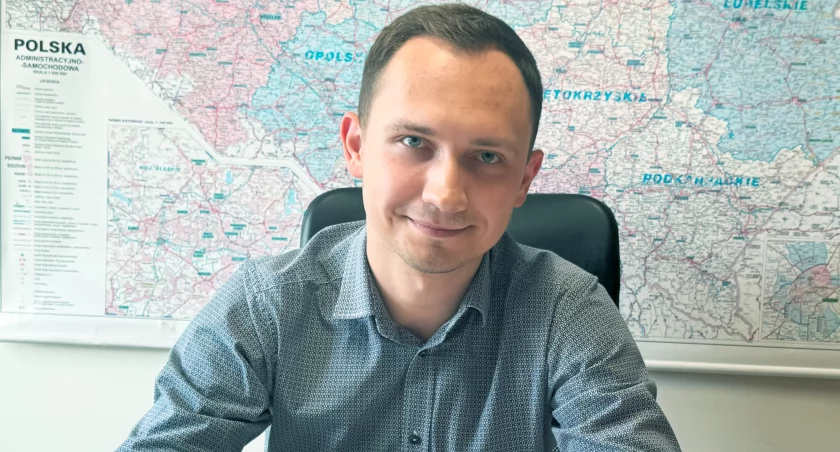 Damian Stępień zastępca wójta gminy Czarnożyły / fot.: Sławomir Rajch
