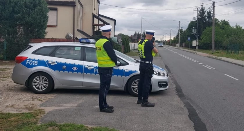 Na zdjęciu fragment prowadzonych kontroli na terenie powiatu wieruszowskiego / Fot. KPP Wieruszów