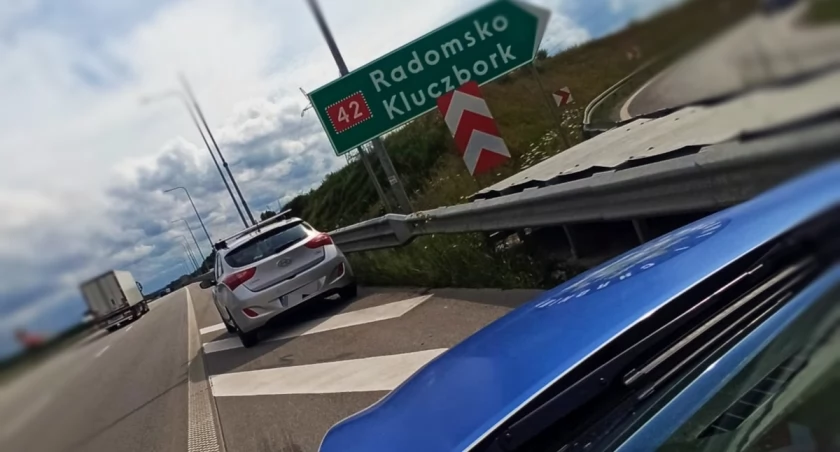 Na zdjęciu miejsce, w którym doszło do całej sytuacji / Fot. KPP Radomsko 