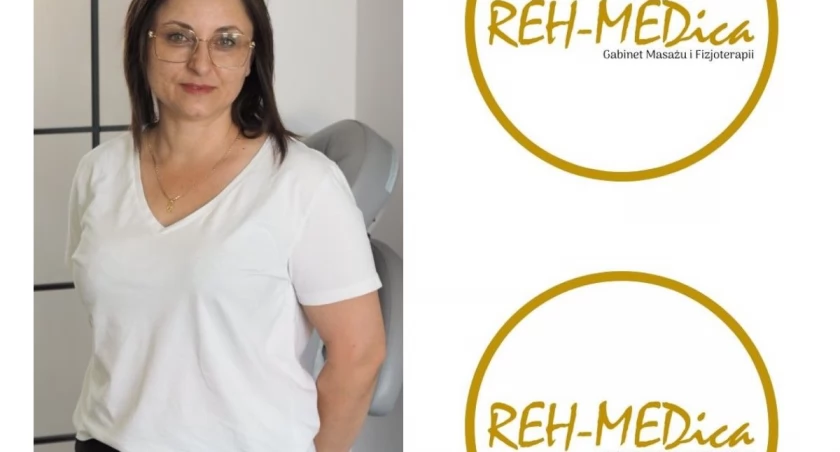 Na zdjęciu: mgr Marika Szymańska, która od 15 lat prowadzi swój gabinet fizjoterapii/fot.: Reh - Medica Gabinet Masażu i Fizjoterapii   
