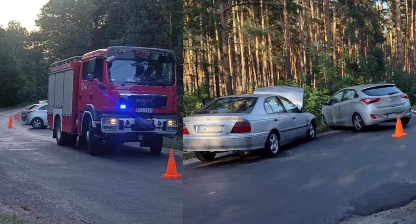 Zdjęcia z wypadku w Stolcu / fot.: OSP Stolec