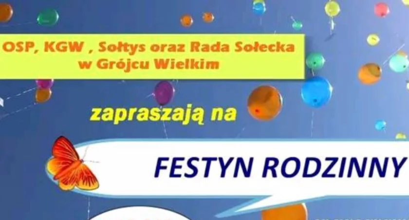 Na zdjęciu plakat festynu rodzinnego