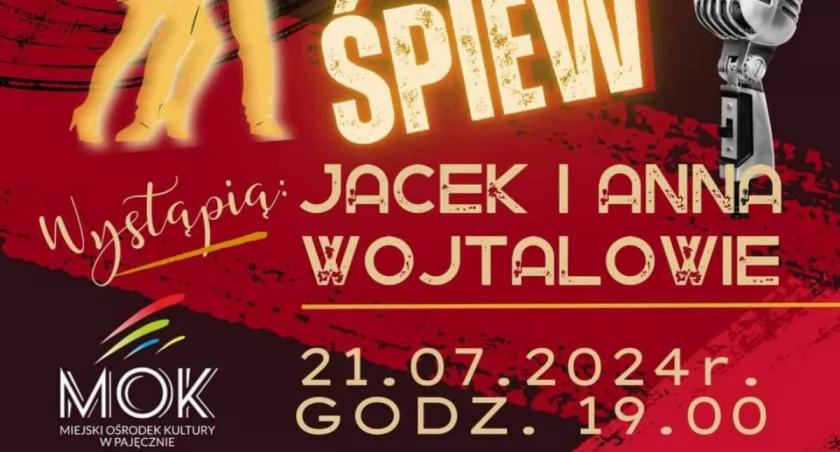 Na zdjęciu plakat promujący nadchodzące muzyczne wydarzenie w Pajęcznie/fot. MOK Pajeczno