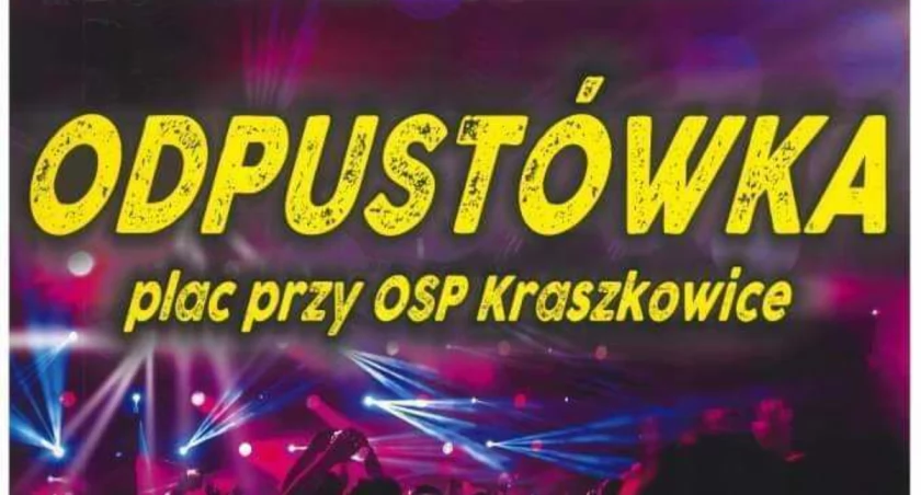 Plakat promujący zabawę odpustową/fot.OSP Kraszkowice