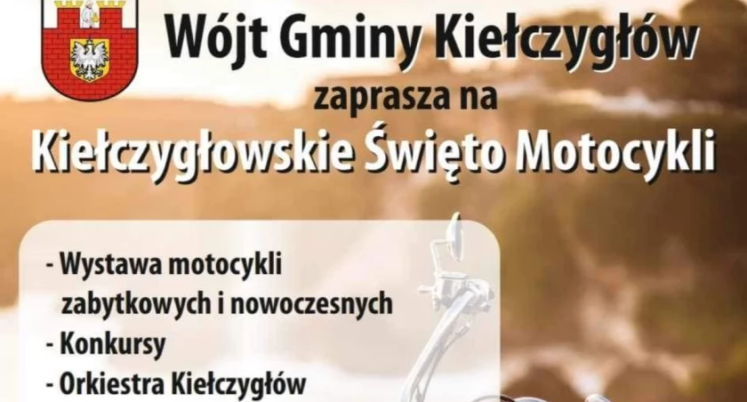 Na zdjęciu plakat promujący wydarzenie związane ze świętem motocykli/fot.Gmina Kiełczygłów 