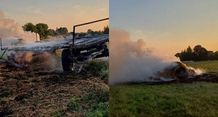 Na zdjęciu miejsce pożaru w Chojęcinie-Szum / Fot. Facebook / OSP Chojęcin