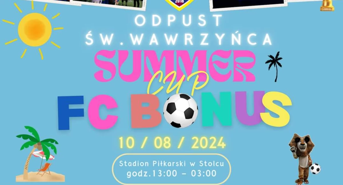 Na zdjęciu plakat promujący wydarzenie zaplanowane na 10 sierpnia, w Stolcu/fot.FC Bonus