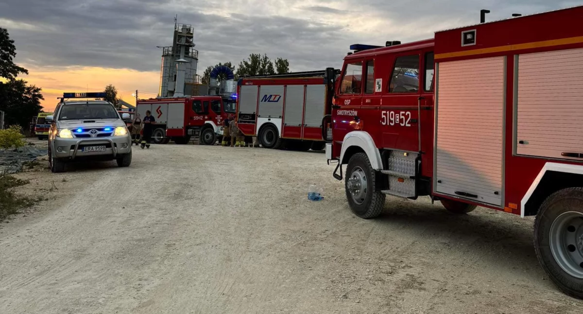 Na zdjęciu miejsce, w którym doszło do śmiertelnego wypadku / Fot. Facebook / OSP KSRG Smotryszów