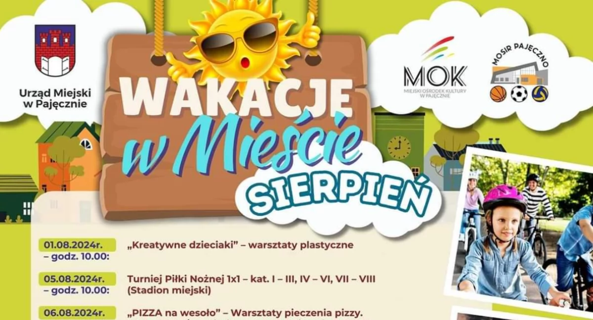 Na zdjęciu plakat promujący Wakacje w mieście/fot.MGOKiS