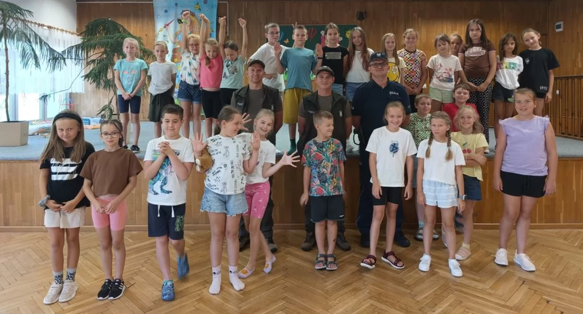 Na zdjęciu uczestnicy spotkania w Wieluniu / Fot. KPP Wieluń