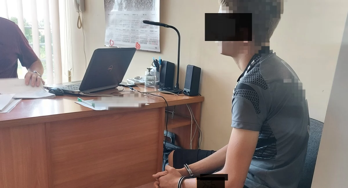 Na zdjęciu zatrzymany 17-latek / Fot. KPP Zduńska Wola