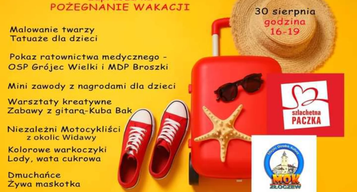festyn, Pożegnanie wakacji Złoczewie Szlachetna Paczka zapraszają Rodzinny Festyn - zdjęcie, fotografia