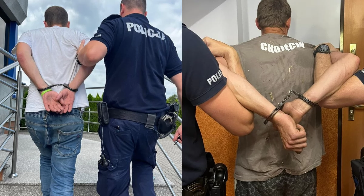 Na zdjęciu zatrzymani mężczyźni / Fot. Facebook / Policja Kępno