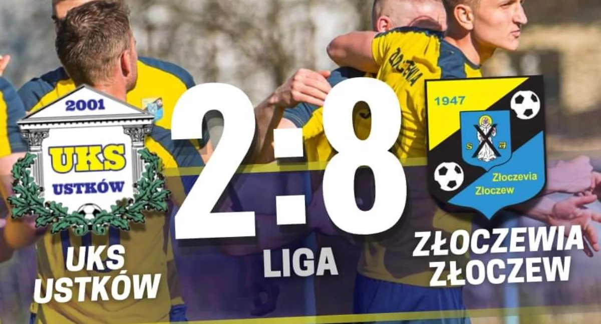 Na zdjęciu wynik, który pokazuje, że Złoczewia Złoczew wręcz zdemolowała rywala/fot.Złoczewia Złoczew