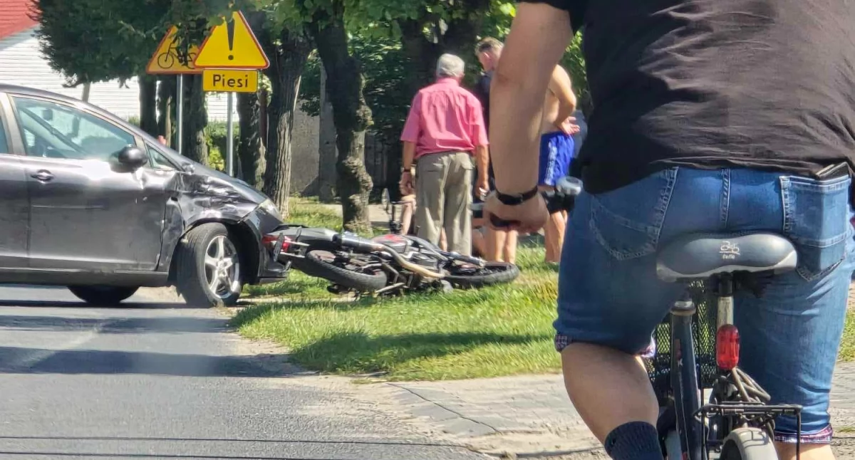 Zdjęcie z wypadku w Lututowie / fot.: OSP KSRG Lututów