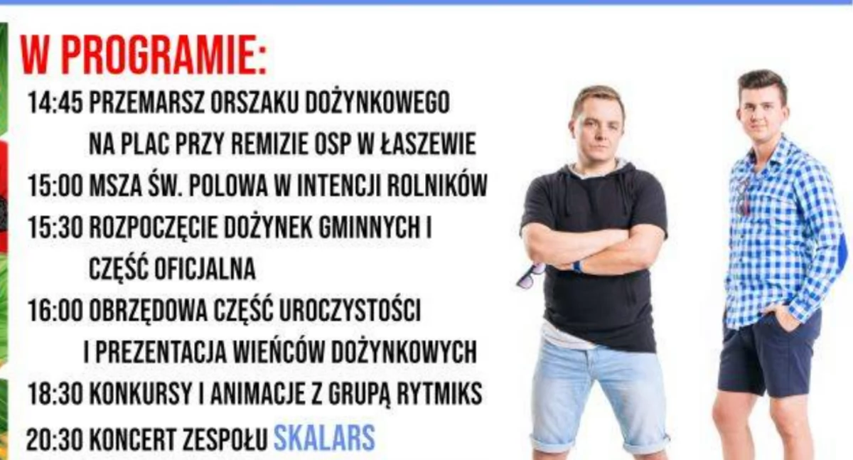 dożynki, Dożynki Gminy Wierzchlas Łaszewie dziś - zdjęcie, fotografia