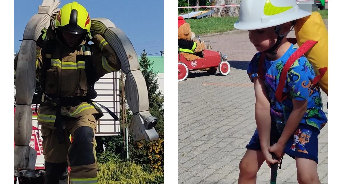 Na zdjęciu uczestnicy V Biegu Strażaka w Lututowie/fot Łukasz Płuciennik 