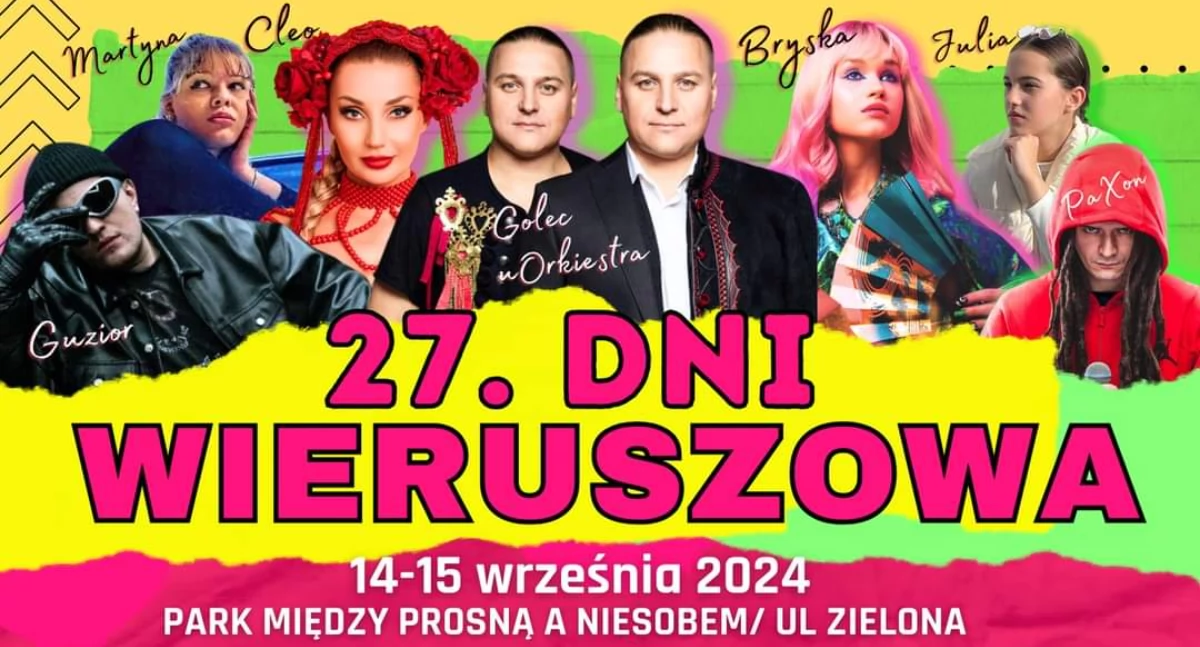 Na zdjęciu plakat promujący 27 Dni Wieruszowa/fot. Wieruszowski Dom Kultury 