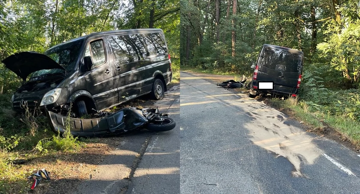 Na zdjęciu miejsce tragicznego wypadku / Fot. KPP Kępno