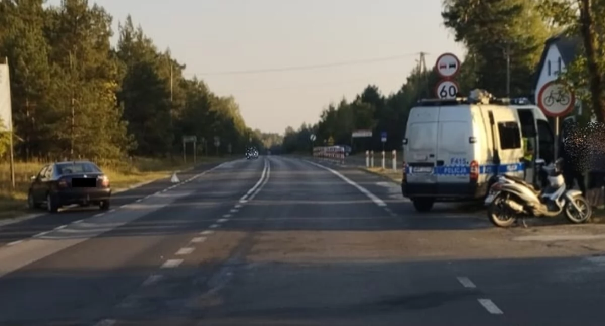 Na zdjęciu miejsce zdarzenia w gminie Bełchatów / Fot. KPP Bełchatów