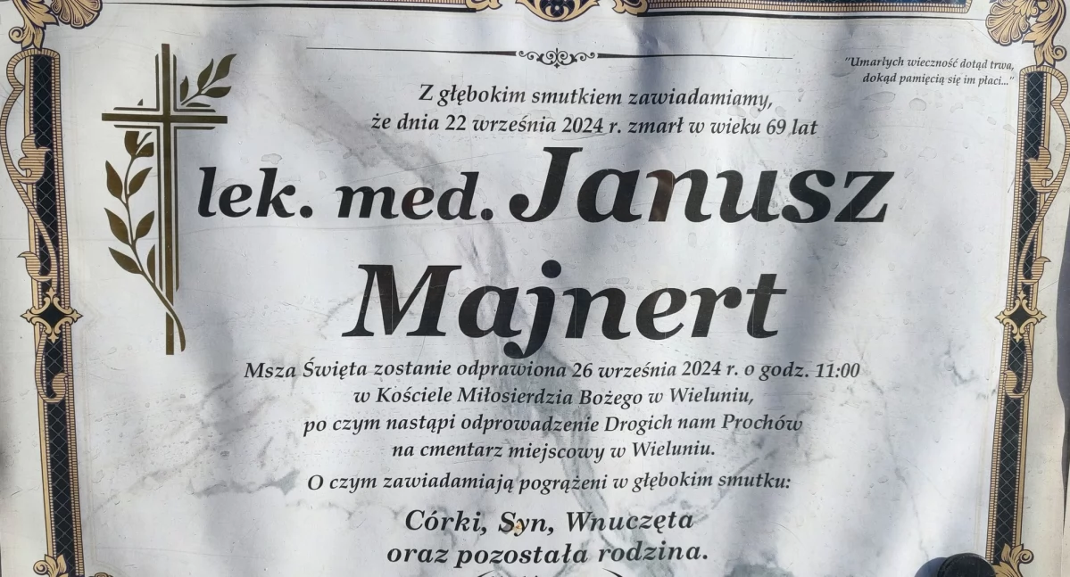 odeszli od nas, Wieluń pożegnał znanego lekarza - zdjęcie, fotografia