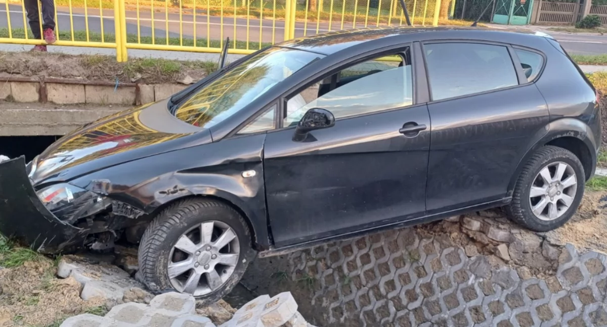 Na zdjęciu pojazd, którym poruszał się pijany kierowca / Fot. KPP Sieradz