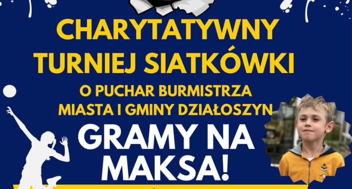 piłka siatkowa, Charytatywny Turniej Siatkówki Raciszynie Gramy Maksimum Maksa! Pomagamy Razem! - zdjęcie, fotografia