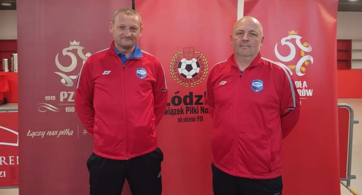Na zdjęciu szkoleniowcy Akademii Sportu Pajęczno - od lewej Andrzej Bęczkowski oraz Michał Zawadzki/fot.AS Pajęczno 