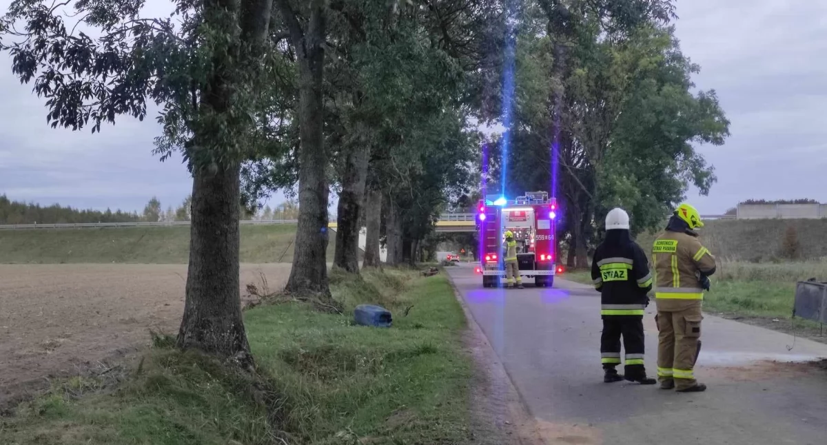 Do wybuchu agregatu doszło przy drodze, na wysokości posesji nr 2/fot.: Ela Wodecka  