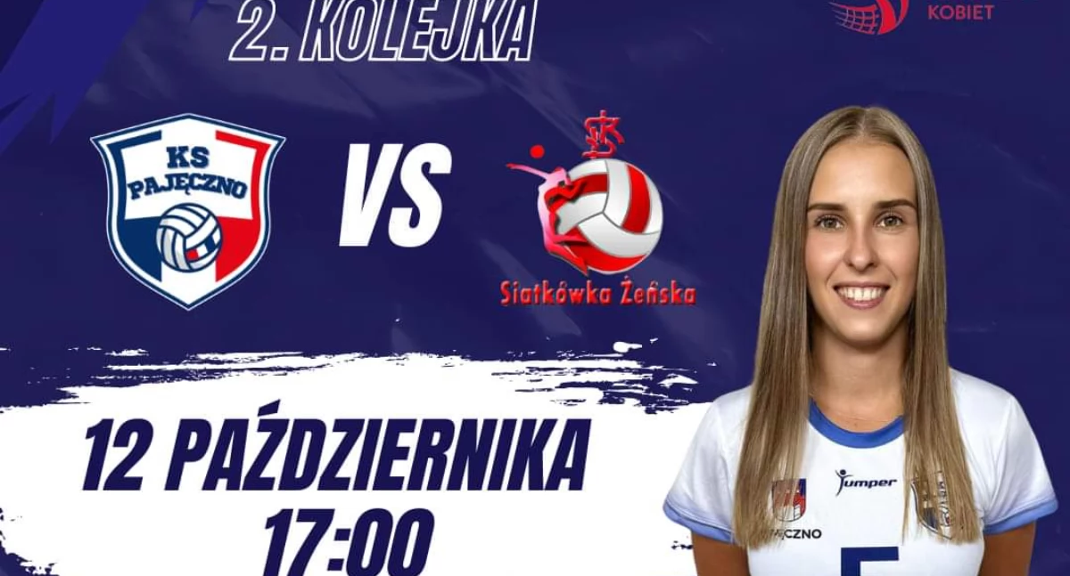 Na zdjęciu plakat promujący dzisiejszy mecz z udziałem siatkarek KS Pajęczno/ fot.KS Pajęczno 