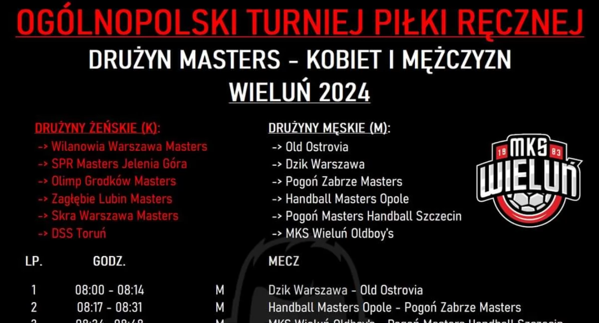 Na zdjęciu plakat promujący wydarzenie/fot. Facebook Oldboys MKS Wieluń 