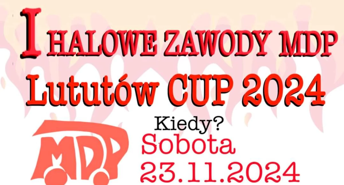 Na zdjęciu plakat promujący wydarzenie/fot. OSP KSRG Lututów 