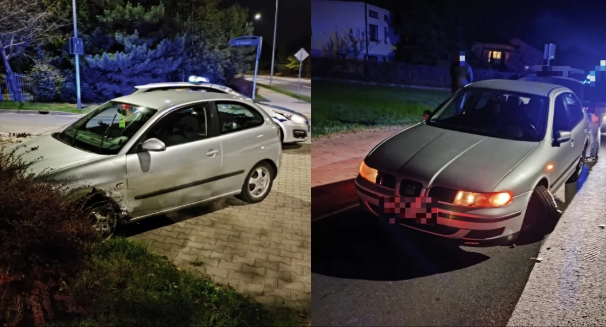 Na zdjęciu pojazd, którym poruszał się pijany kierowca / Fot. KPP Bełchatów