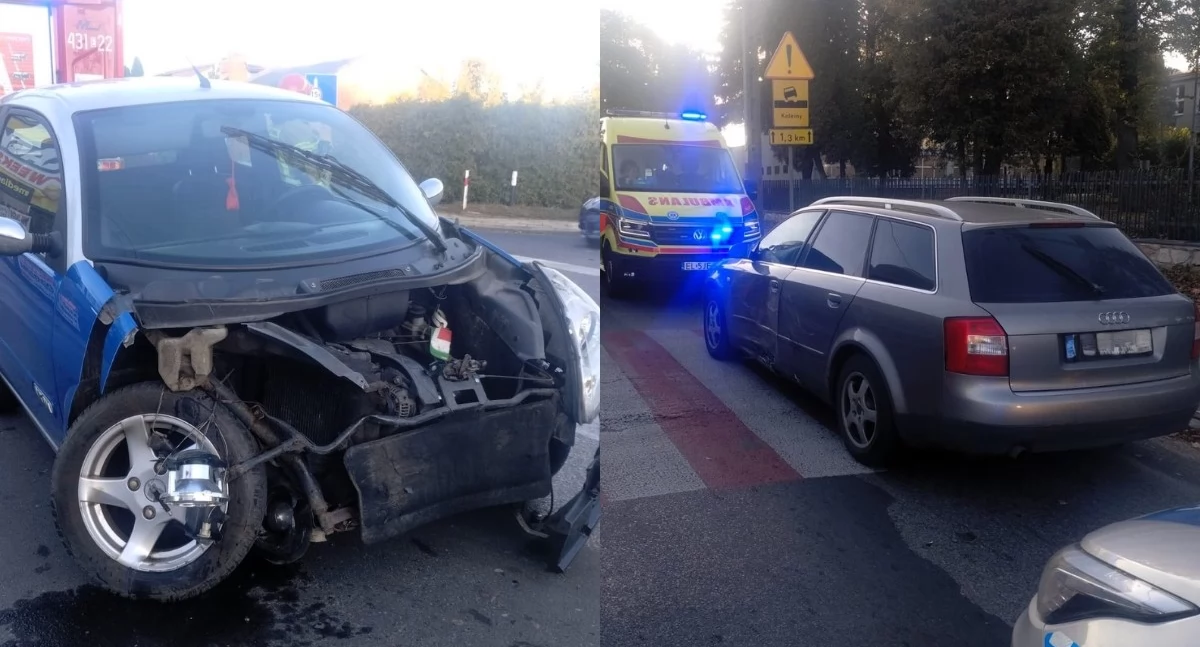 Na zdjęciu miejsce zdarzenia w Łasku / Fot. KPP Łask