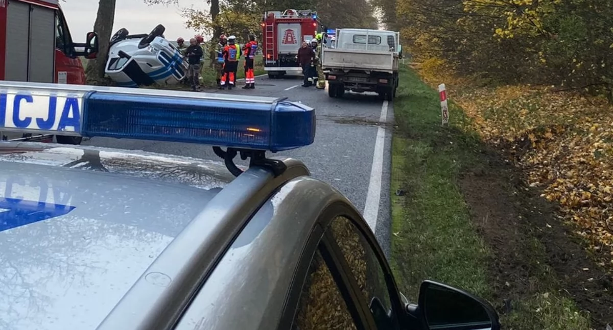 Na zdjęciu miejsce zdarzenia w Pajęcznie / Fot. KPP Pajęczno 