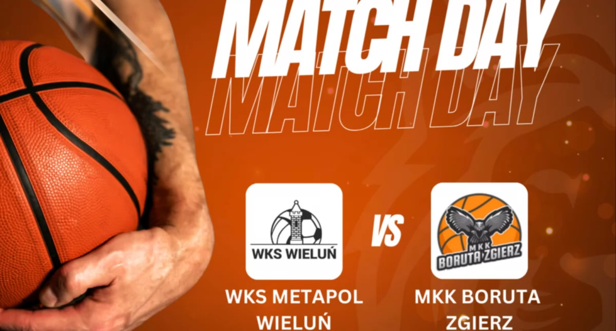 Na zdjęciu plakat promujący spotkanie ligowe wieluńskich koszykarzy/fot.WKS Wieluń 