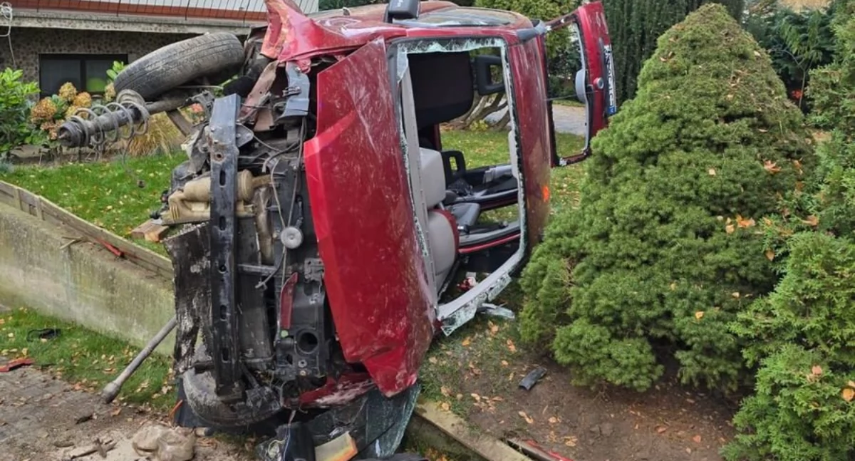 Na zdjęciu fiat, którym poruszał się mężczyzna / Fot. KPP Sieradz