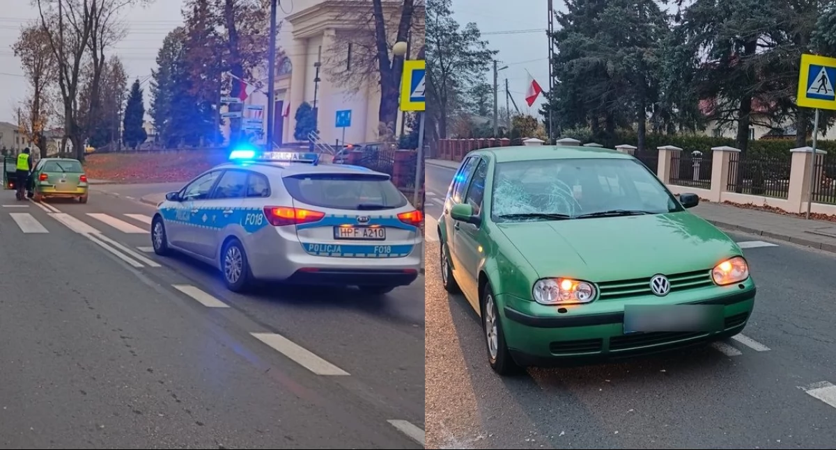 Na zdjęciu miejsce wypadku / Fot. KPP Wieruszów
