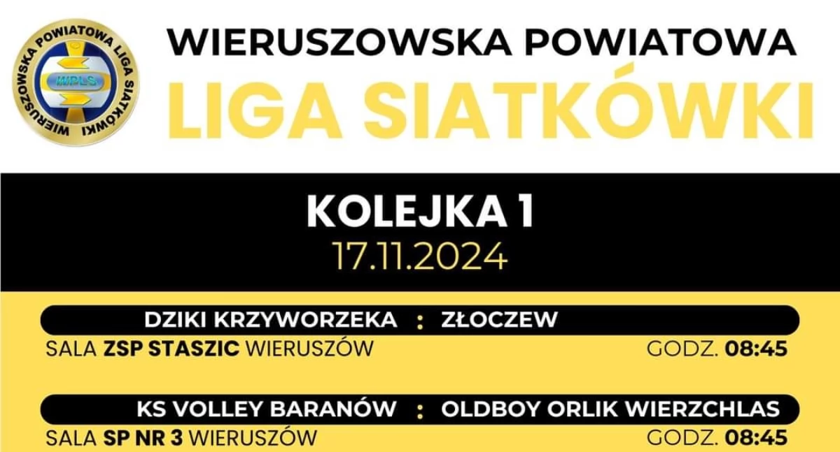 Na zdjęciu zapowiedź pierwszej kolejki WPLS/ fot. WPLS Wieruszów 