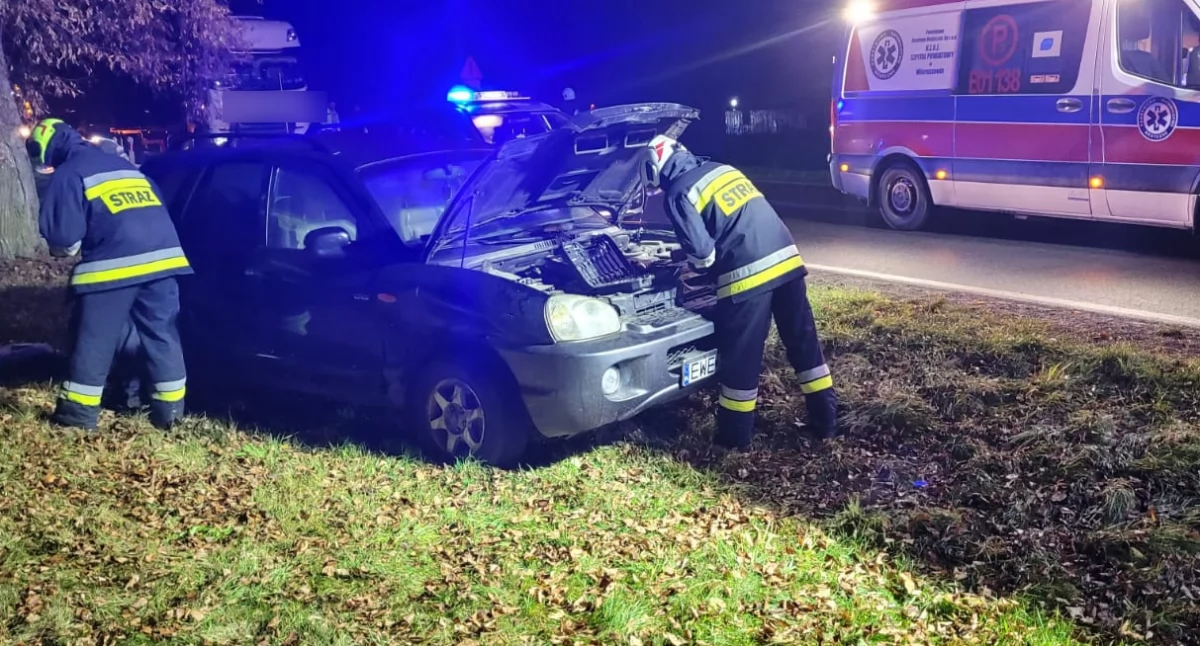 Na zdjęciu miejsce zdarzenia w Lututowie / Fot. Facebook / Komenda Powiatowa Policji w Wieruszowie