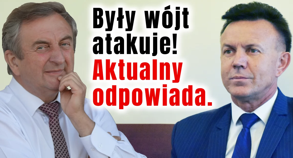 Na zdjęciu były wójt gminy Biała Aleksander Owczarek i obecny wójt gminy Biała Grzegorz Mielczarek