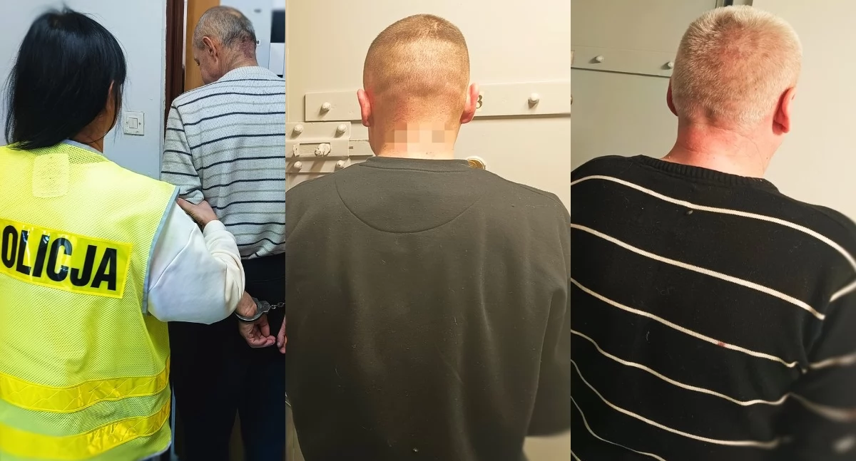 Na zdjęciu zatrzymani mężczyźni / Fot. KPP Radomsko 