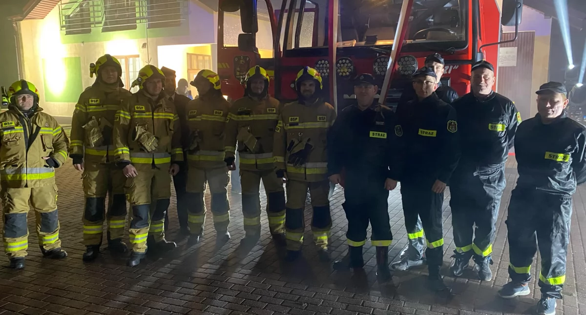 Na zdjęciu druhowie Ochotniczej Straży Pożarnej w Kamionce/fot.: Iwona Augustyniak