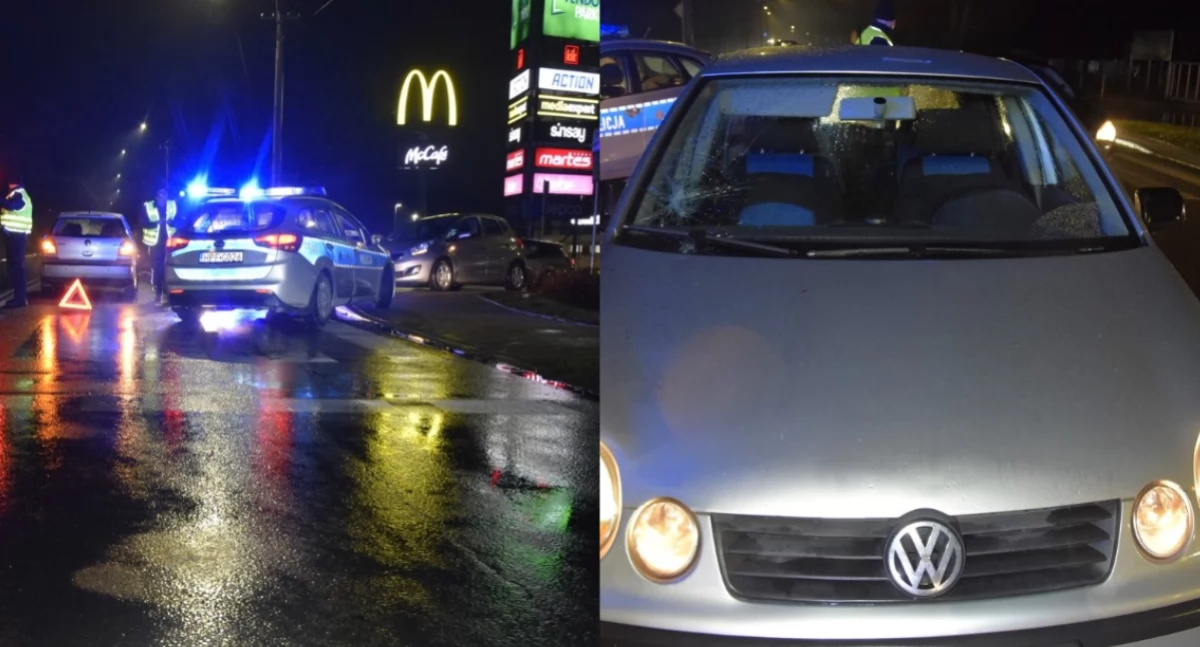 Na zdjęciu miejsce wypadku / Fot. KPP Łask