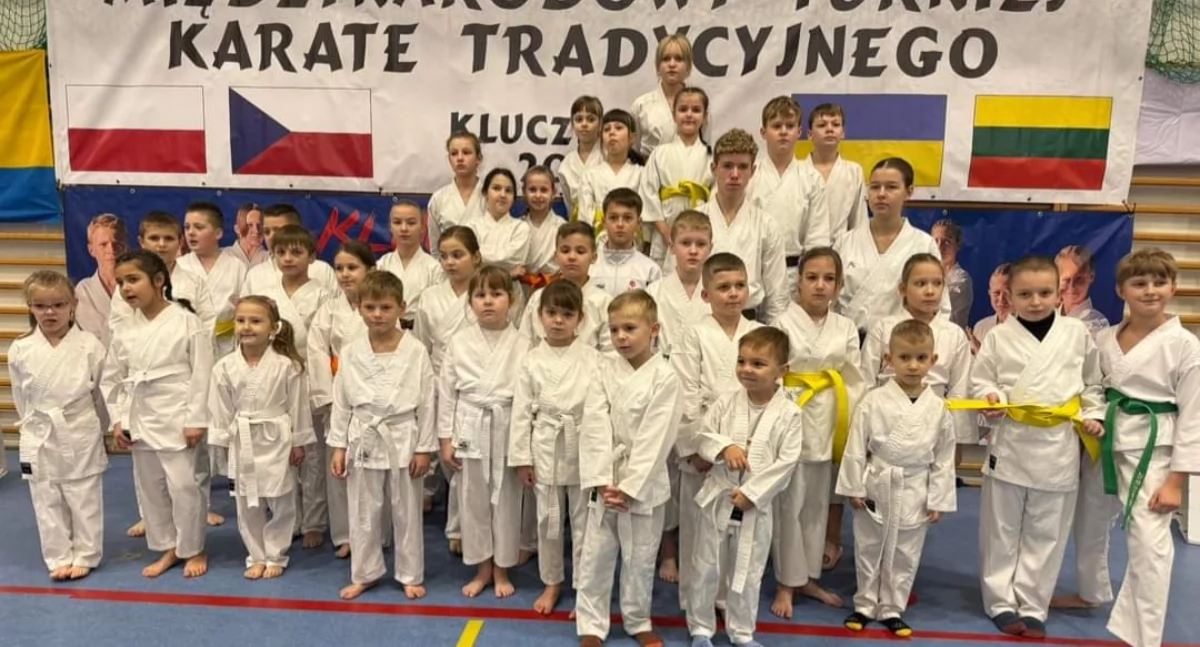 Na zdjęciu uczestnicy Międzynarodowego Turnieju w Karate Tradycyjnym/fot. Klub Karate Tradycyjnego Wieluń 