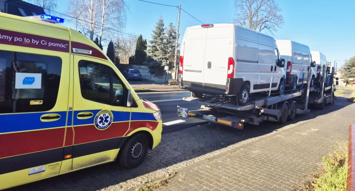 Na zdjęciu kolizja w Wieluniu na ul. Częstochowskiej / fot.: Karolina Trąpczyńska