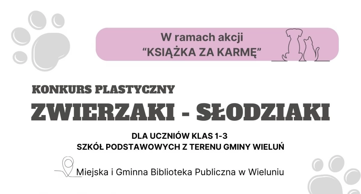 zdjęcie przedstawia plakat informacyjny / źródło: Miejska i Gminna Biblioteka Publiczna w Wieluniu.